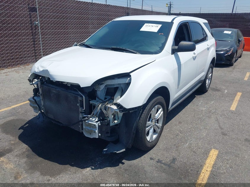 2017 Chevrolet Equinox, Удар спереду, IAAI, VIN 2GNALBEK3H1513994 — фото 2