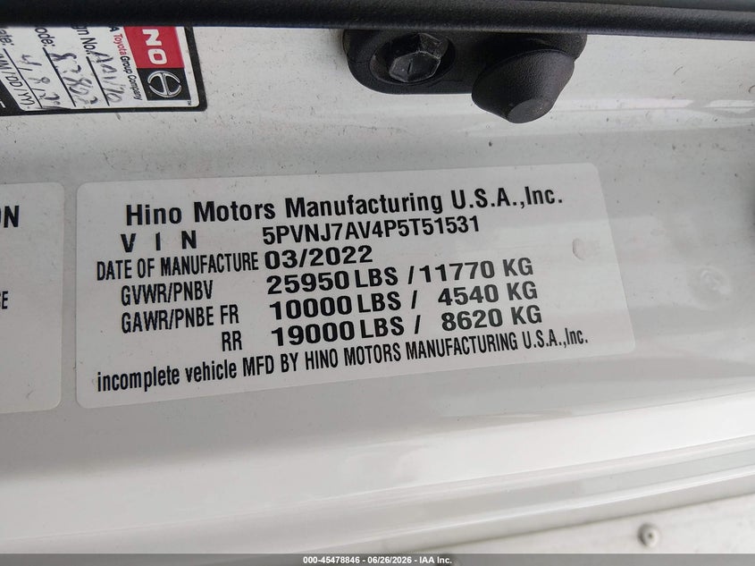 2023 HINO HINO L6 auction photo 8