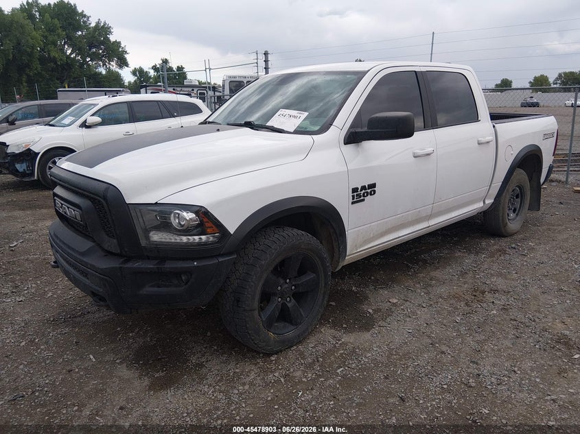 Vin: 1c6rr7lg7ks720442, lot: 45977078, ram 1500 classic warlock  4x4 5'7 box 20192