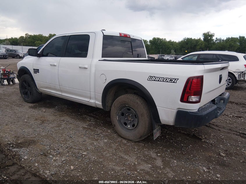 Vin: 1c6rr7lg7ks720442, lot: 45977078, ram 1500 classic warlock  4x4 5'7 box 20193