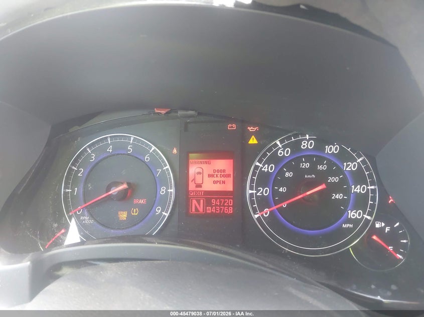 2010 Infiniti Ex35 Journey VIN: JN1AJ0HP8AM702678 Lot: 45479038