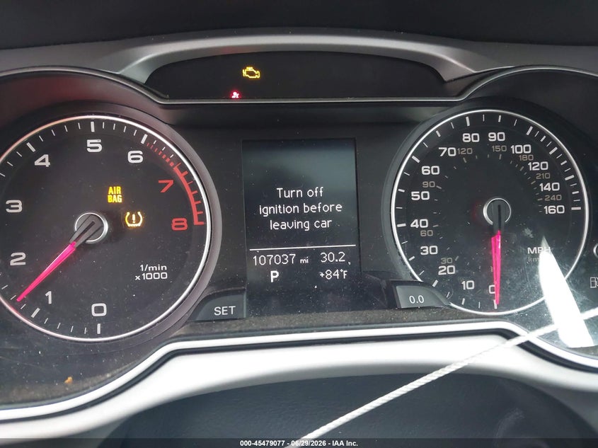 2015 AUDI A4 SEDAN 2.0L I-4 DI, DOHC, VVT, TURBO, 220HP