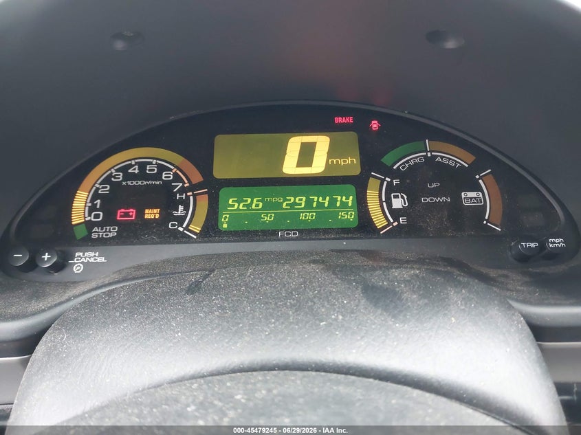 2001 Honda Insight VIN: JHMZE13721T001205 Lot: 45479245