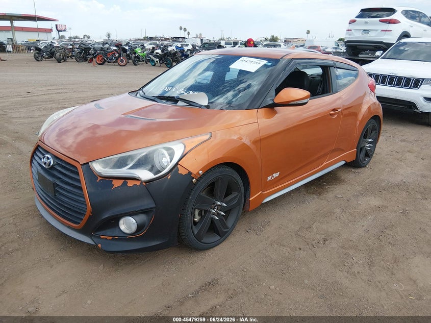 2015 Hyundai Veloster Turbo KMHTC6AE1FU218978 photo 1