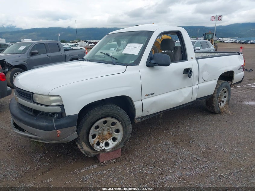 2001 Chevrolet Silverado, Перекидання, IAAI, VIN 1GCEK14V51Z297467 — фото 2