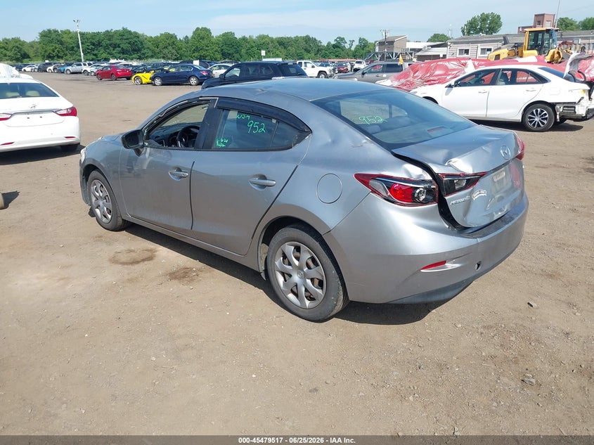 Vin: jm1bm1t71g1283363, lot: 45977692, mazda mazda3 i sport 20163