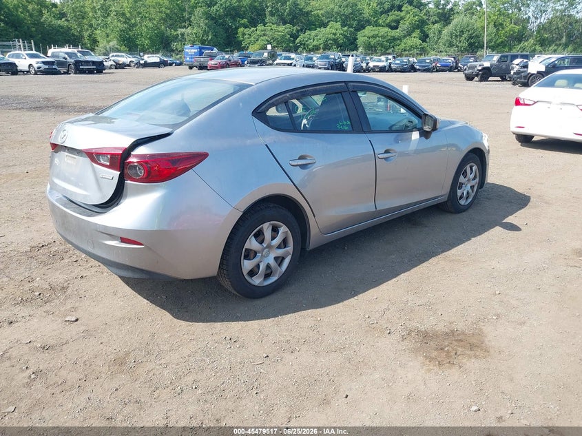 Vin: jm1bm1t71g1283363, lot: 45977692, mazda mazda3 i sport 20164