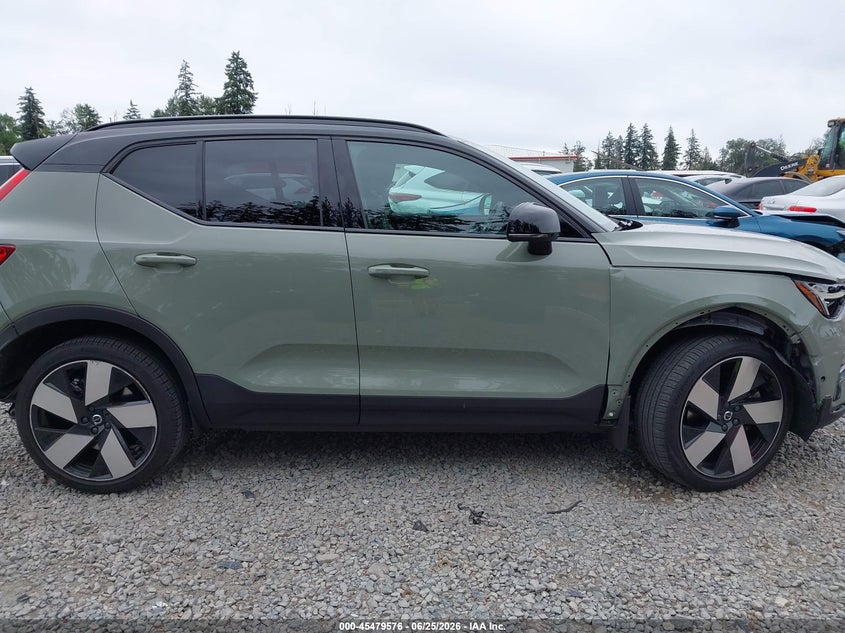 2023 Volvo Xc40 Recharge Pure Electric Twin Ultimate VIN: YV4ED3UMXP2038792 Lot: 45479576