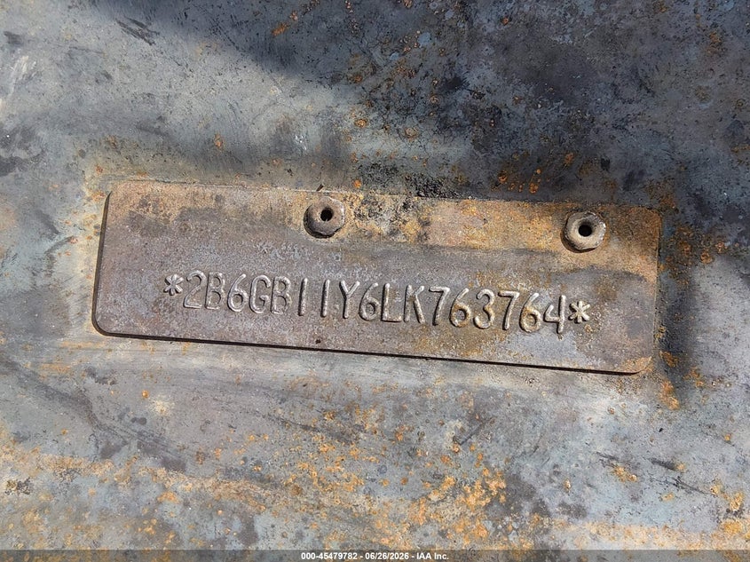 1990 Dodge Ram Van B150 VIN: 2B6GB11Y6LK763764 Lot: 45479782