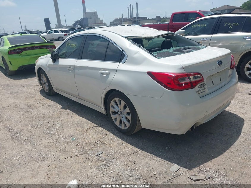 Vin: 4s3bnbc61f3011814, lot: 45978072, subaru legacy 2.5i premium 20153