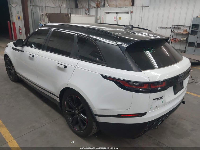 Vin: salyl2rv9ja749663, lot: 45978247, land rover range rover velar p380 se r-dynamic 20183