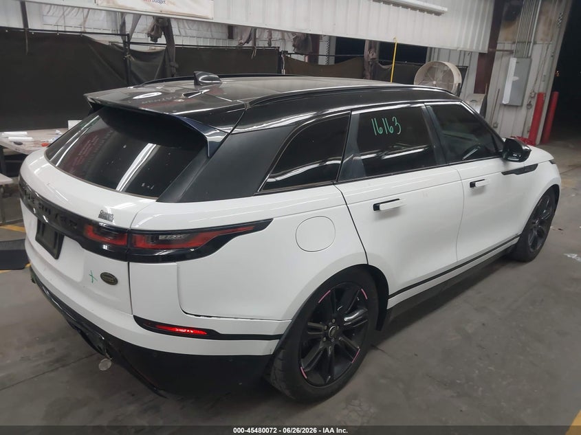 Vin: salyl2rv9ja749663, lot: 45978247, land rover range rover velar p380 se r-dynamic 20184