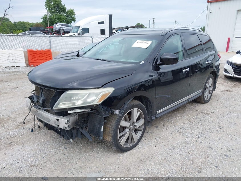 2014 Nissan Pathfinder, Front End, IAAI, VIN 5N1AR2MMXEC697360 — photo 2
