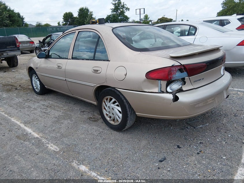 FORD ESCORT 1998 VIN 1FAFP13P5WW308099