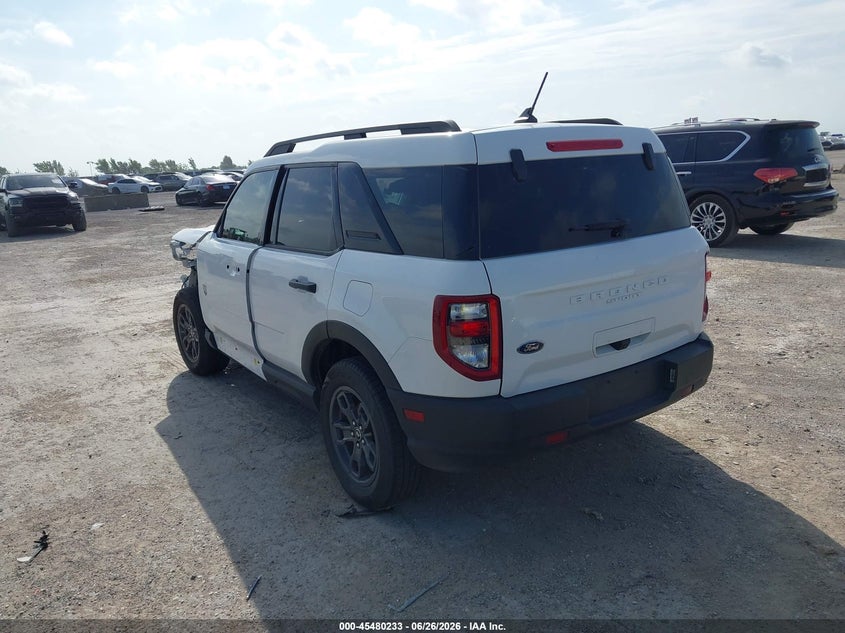 Vin: 3fmcr9b67rre13101, lot: 45978408, ford bronco sport big bend 20243