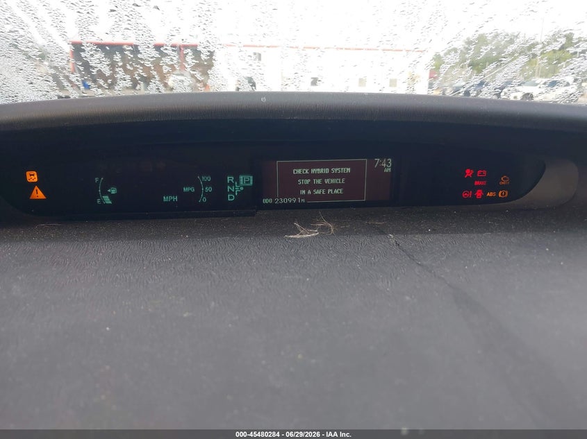 2012 TOYOTA PRIUS HATCHBACK 1.8L I-4 DOHC, VVT, 98HP