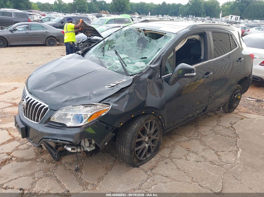 Vin: kl4cj2sm3gb750216, lot: 45978627, buick encore sport touring 20162