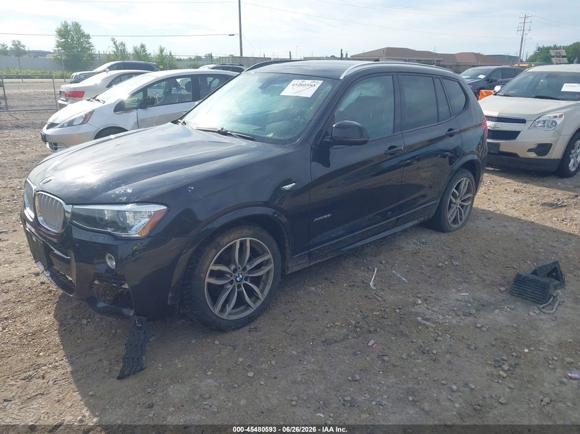 Vin: 5uxwx9c35h0w74378, lot: 45978768, bmw x3 xdrive28i 20172