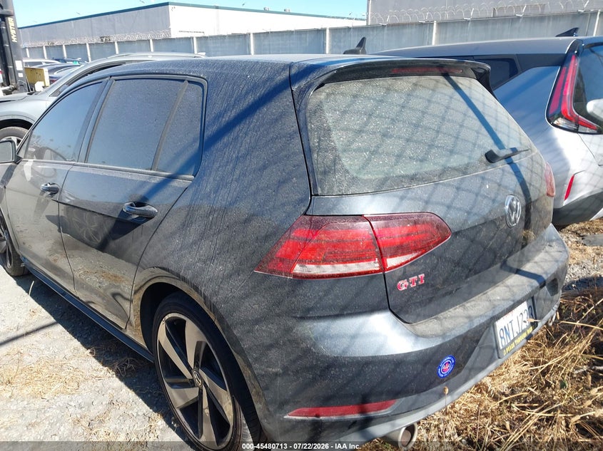 Vin: 3vw6t7au7km036583, lot: 45978888, volkswagen golf gti 2.0t autobahn/2.0t rabbit edition/2.0t s/2.0t se 20193