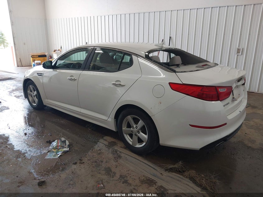 Vin: knagm4a79f5596790, lot: 45978921, kia optima lx 20153