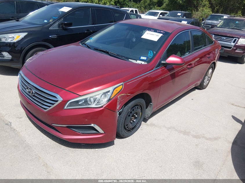 2016 Hyundai Sonata, Left Front, IAAI, VIN 5NPE24AF7GH379991 — photo 2