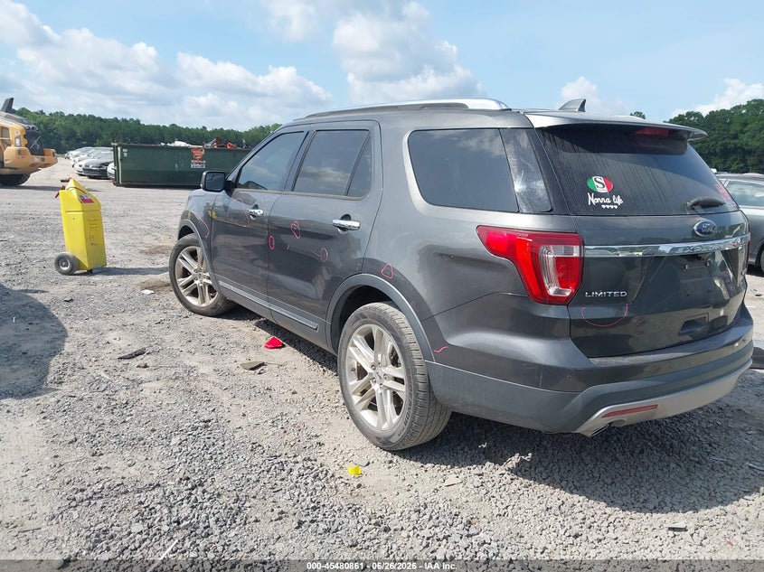 Vin: 1fm5k7f85ggc86088, lot: 45979036, ford explorer limited 20163