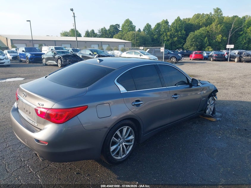 Vin: jn1av7ar3fm850477, lot: 45979175, infiniti q50 hybrid premium 20154