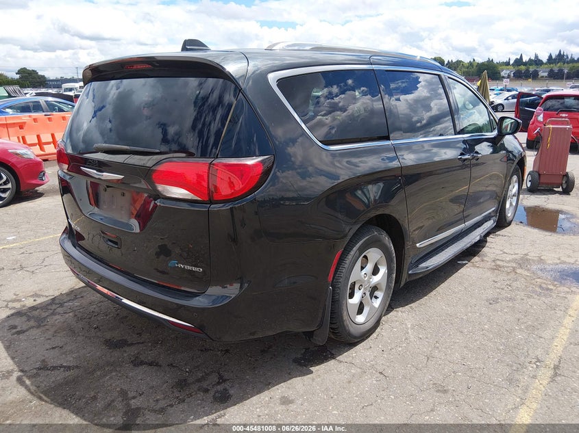 Vin: 2c4rc1l74jr169605, lot: 45979183, chrysler pacifica hybrid touring l 20184