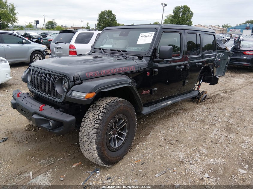 2025 Jeep Wrangler 4-Door Recon 4X4, Левый зад, IAAI, VIN 1C4RJXFN6SW517173 — фото 2