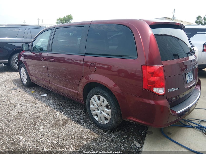 Vin: 2c4rdgbg1hr736798, lot: 45979220, dodge grand caravan se 20173