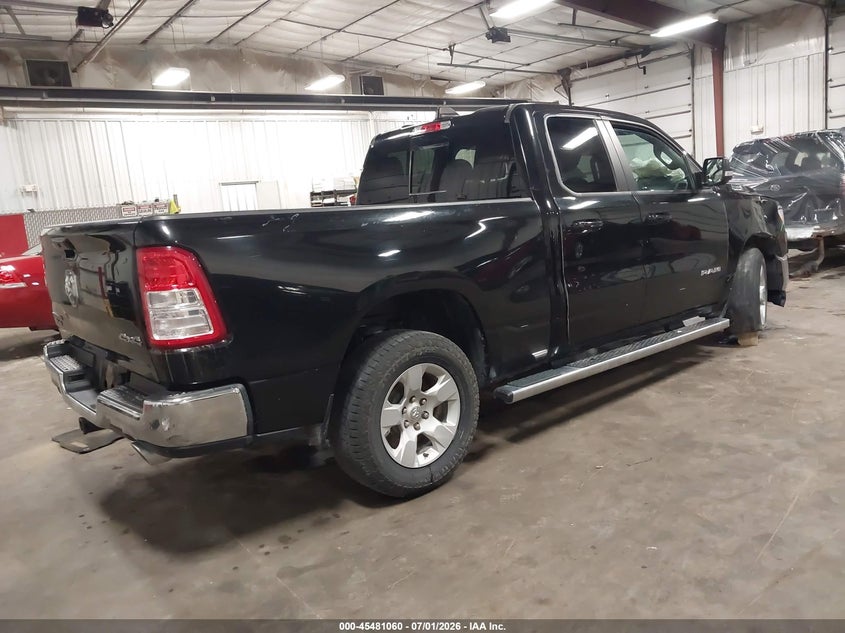 Vin: 1c6srfbt9nn472661, lot: 45979235, ram 1500 big horn  4x4 6'4 box 20224