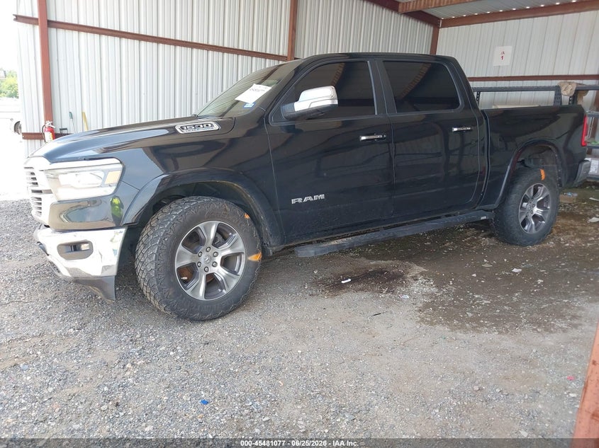 Vin: 1c6srfjt7nn261654, lot: 45979252, ram 1500 laramie  4x4 5'7 box 20222