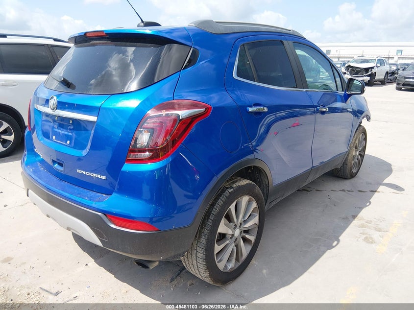 Vin: kl4cjasb1jb723743, lot: 45979278, buick encore preferred 20184