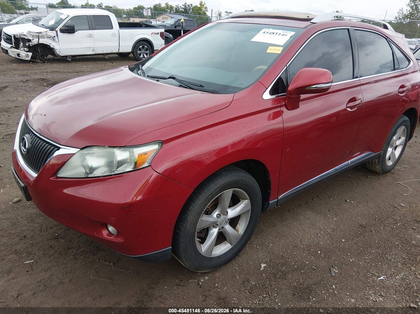 Vin: 2t2bk1ba8ac047360, lot: 45979321, lexus rx 350 20102