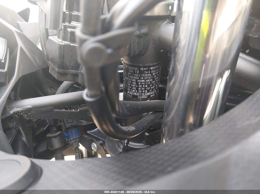 2020 Kawasaki Ex400 VIN: JKAEXKG11LDA64828 Lot: 45481148