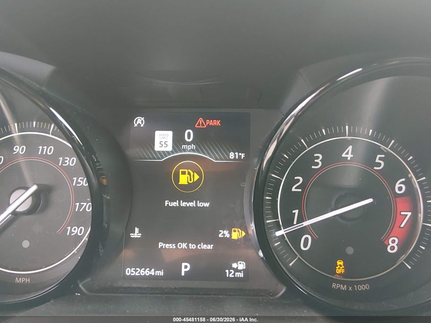 2019 Jaguar F-Type P300 VIN: SAJDD5GX2KCK61610 Lot: 45481158