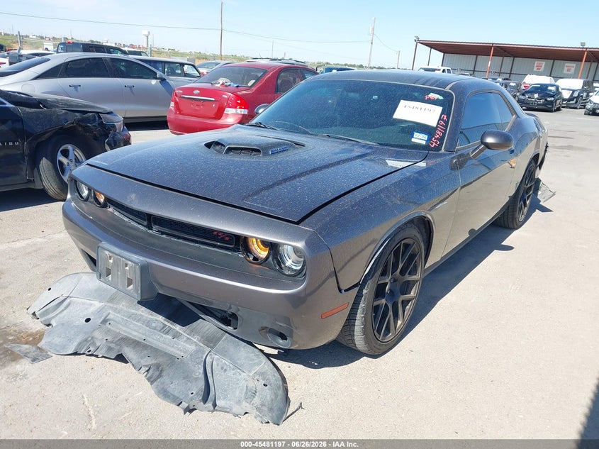 Vin: 2c3cdzatxfh889008, lot: 45979373, dodge challenger r/t shaker 20152
