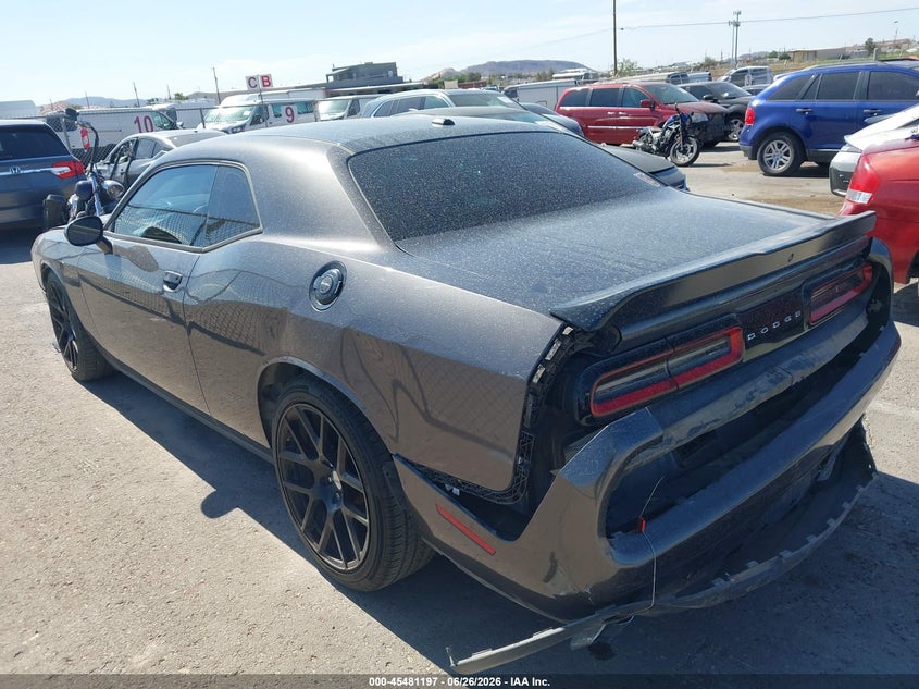 Vin: 2c3cdzatxfh889008, lot: 45979373, dodge challenger r/t shaker 20153