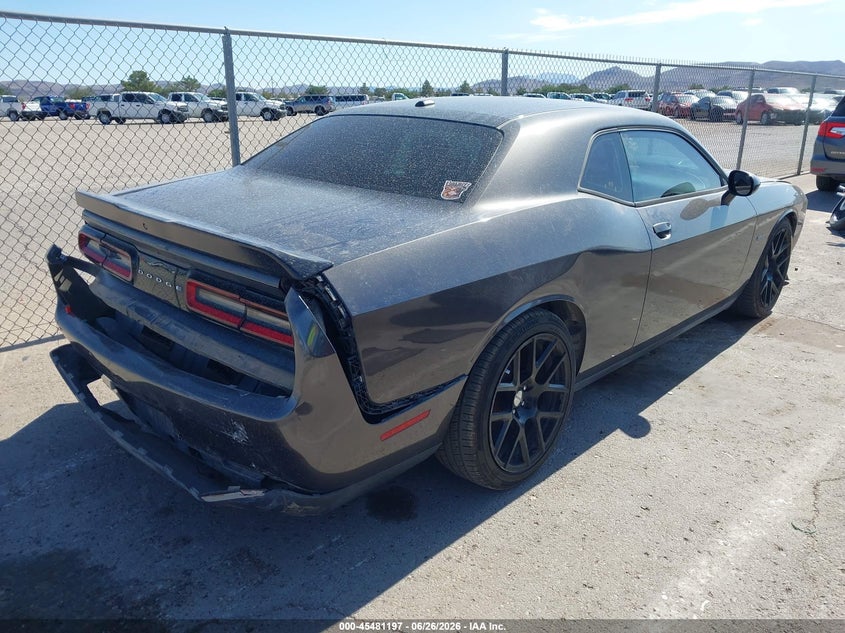 Vin: 2c3cdzatxfh889008, lot: 45979373, dodge challenger r/t shaker 20154