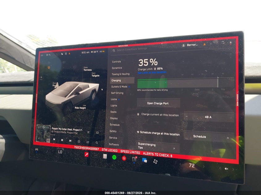 2024 Tesla Cybertruck Cyberbeast VIN: 7G2CEHEE5RA029567 Lot: 45481269