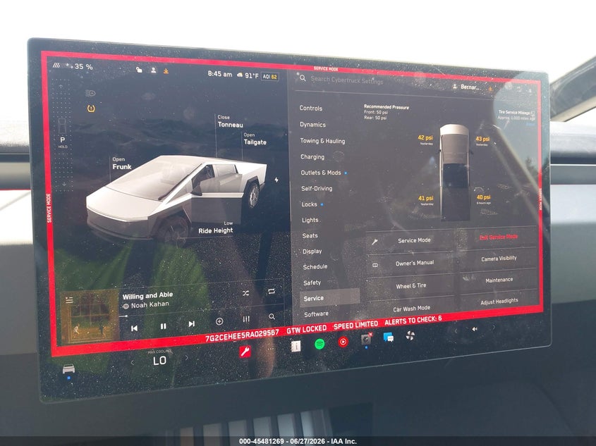 2024 Tesla Cybertruck Cyberbeast VIN: 7G2CEHEE5RA029567 Lot: 45481269