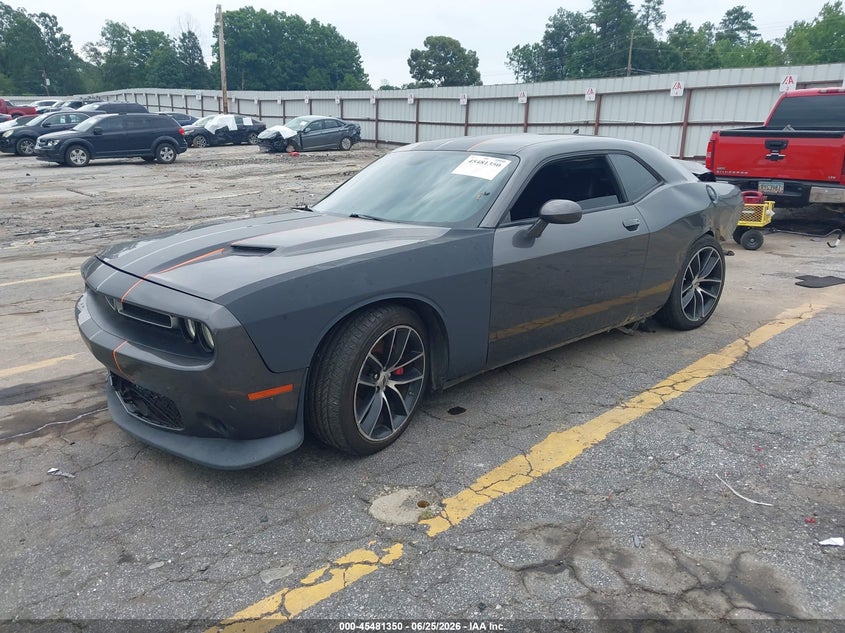 Vin: 2c3cdzfj6hh598404, lot: 45979526, dodge challenger r/t scat pack 20172