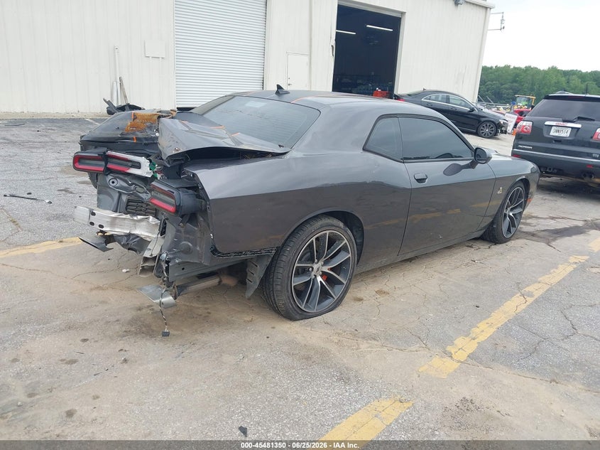 Vin: 2c3cdzfj6hh598404, lot: 45979526, dodge challenger r/t scat pack 20174