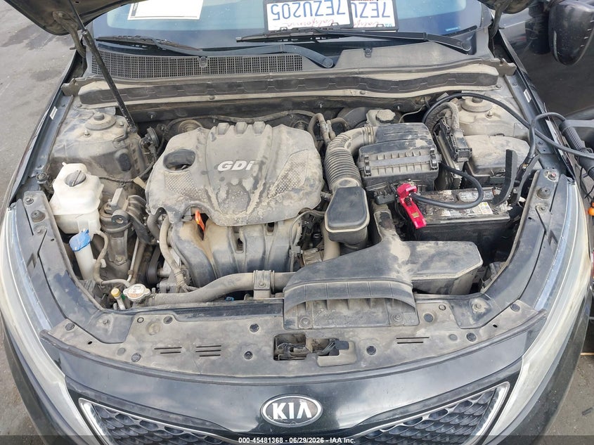2014 KIA OPTIMA SEDAN 2.4L I-4 DI, DOHC, VVT, 192HP
