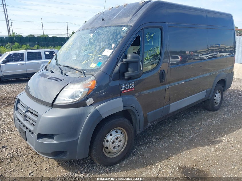 Vin: 3c6trvcg6he539726, lot: 45979643, ram promaster 2500 high roof 136 wb 20172