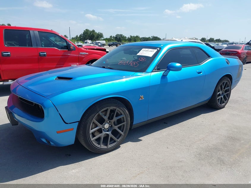 Vin: 2c3cdzfj2gh213645, lot: 45979660, dodge challenger r/t scat pack 20162