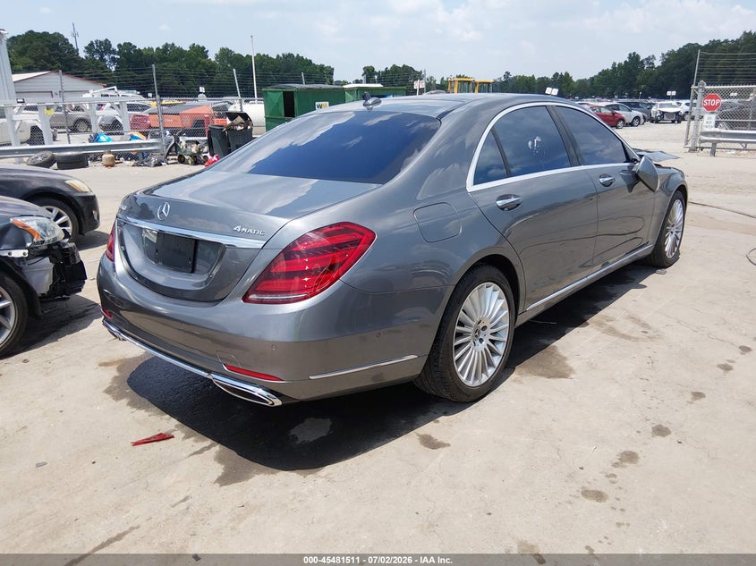 Vin: wddug8gb0ja376122, lot: 45979686, mercedes-benz s 560 4matic 20184