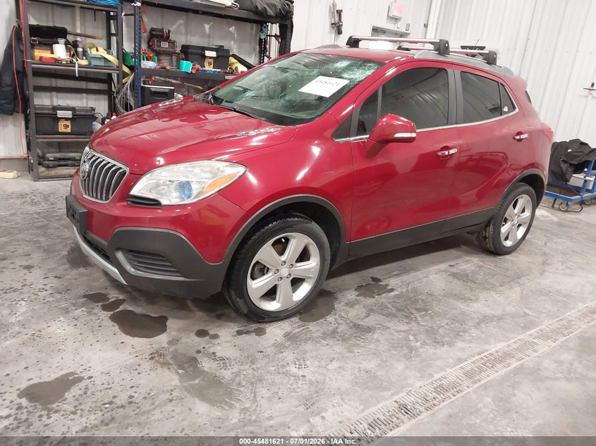 Vin: kl4cjesb4fb097412, lot: 45979797, buick encore 20152