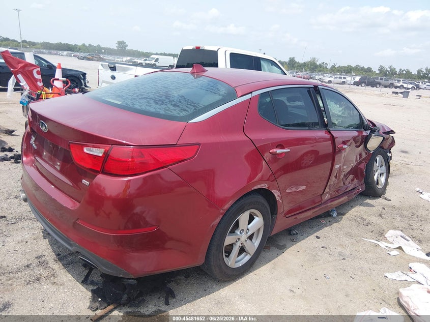 Vin: 5xxgm4a70fg421763, lot: 45979827, kia optima lx 20154