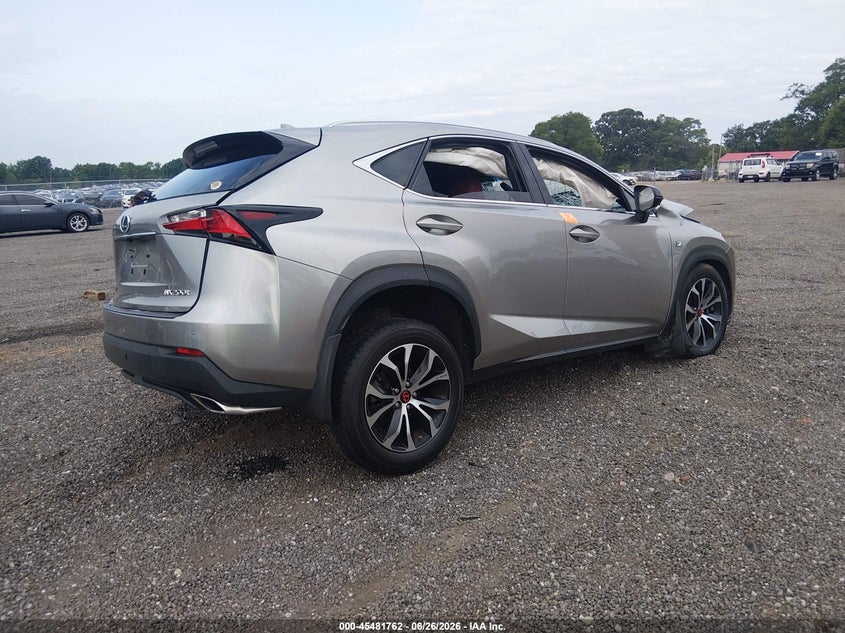 Vin: jtjbarbz5h2110450, lot: 45979937, lexus nx 200t f sport 20174